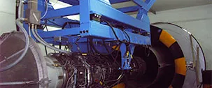 Banco de pruebas del turbojet J85 para el Ejército del Aire