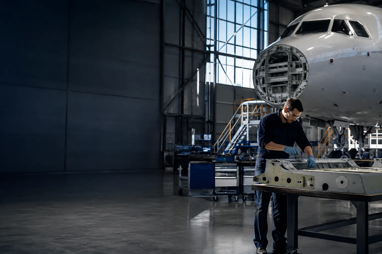 Instalaciones y actividad de COBRA Aeronautics